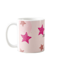 Niedlich Pink Pastel Stars Weihnachtsmuster