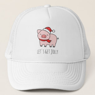Niedlich Pink Pig Lasse Jolly Minimalistische Weih Truckerkappe