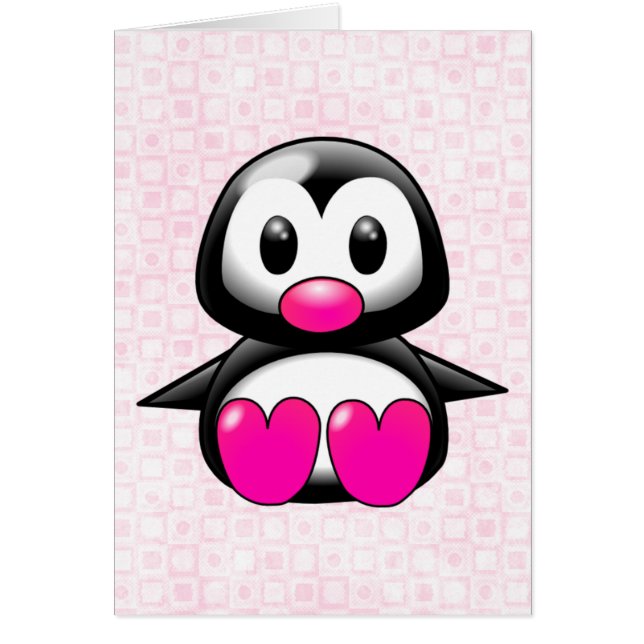 Niedlich Pink Pinguin (Vorne)