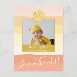 Niedlich Pink Rainbow Sunshine Baby Dusche Vielen  Postkarte