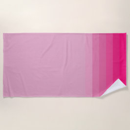 Niedlich Pink Shades Ombre Badtuch Strandtuch