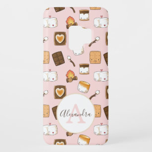Niedlich Pink S'mores Muster Personalisierte Kinde Case-Mate Samsung Galaxy S9 Hülle