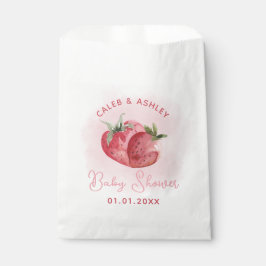Niedlich Pink Strawberry Baby Dusche Geschenktütchen