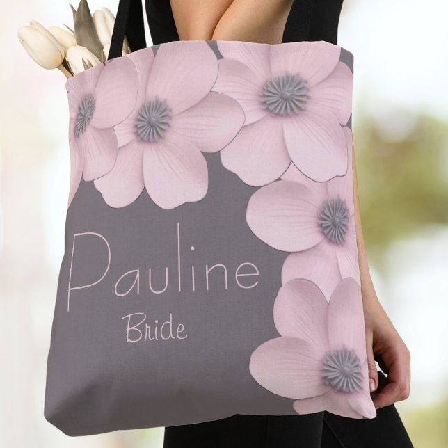 Niedlich Pink-Taupe Poppies Brides Tasche (Von Creator hochgeladen)
