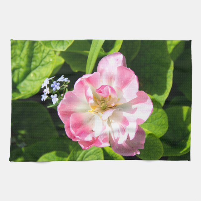 Niedlich-Pink-Tulpe Geschirrtuch (Horizontal)