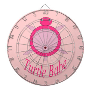 Niedlich Pink Turtle Babe Dart Board Dartscheibe