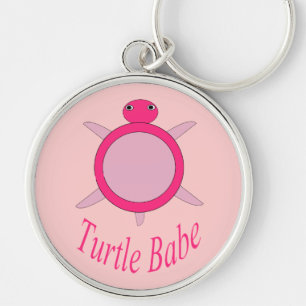 Niedlich Pink Turtle Babe Schlüsselanhänger