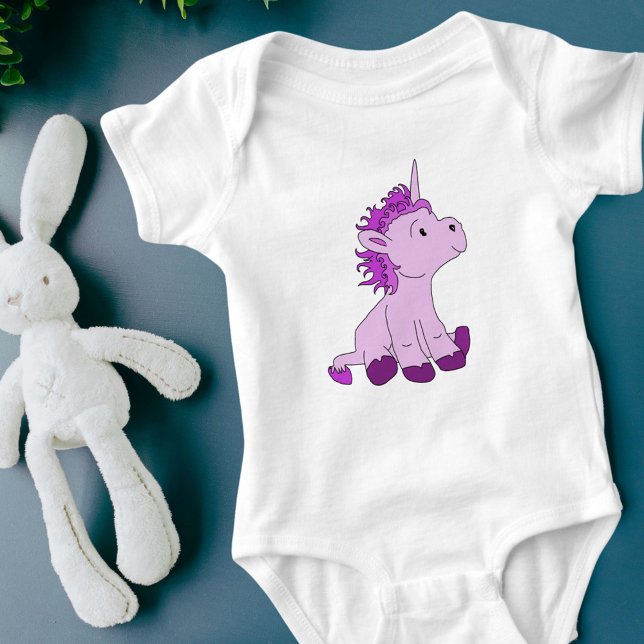 Niedlich Pink Unicorn Baby Girl Baby Strampler (Von Creator hochgeladen)