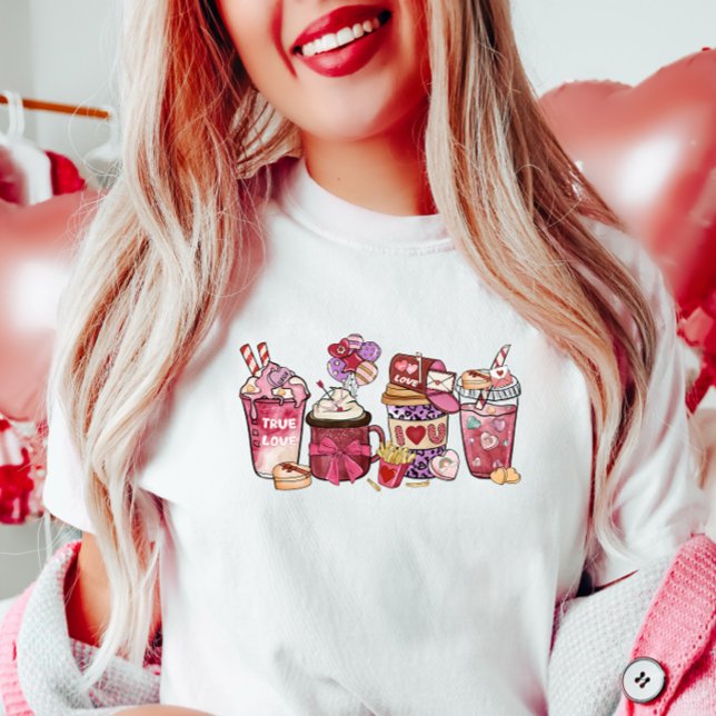 Niedlich Pink Valentine Leckereien T-Shirt (Von Creator hochgeladen)