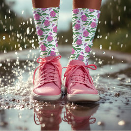 Niedlich Pink Watercolor Liberty Blumenmuster Girl Socken