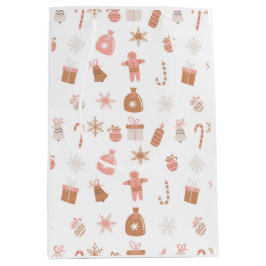 Niedlich Pink Weihnachten Mittlere Geschenktüte