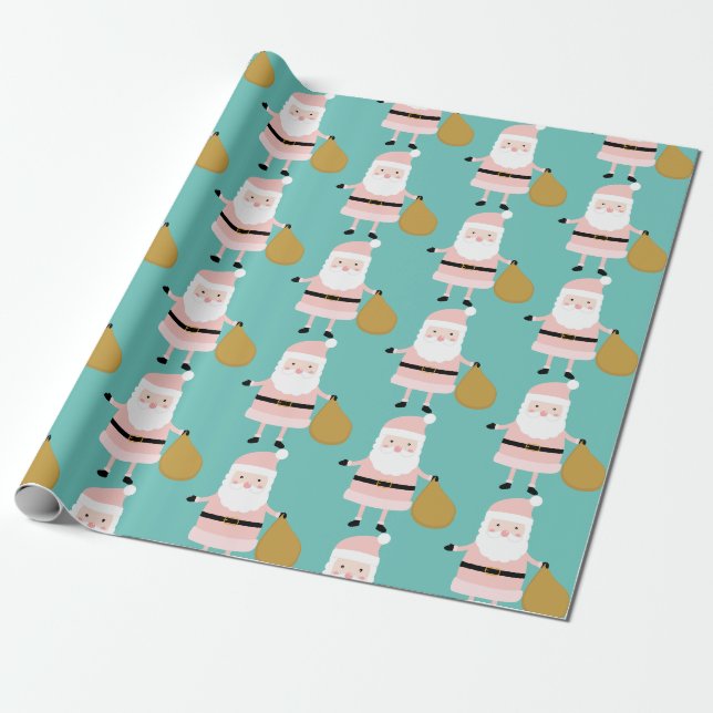 Niedlich Pink Weihnachten Weihnachten Weihnachtsge Geschenkpapier (Ungerollt)