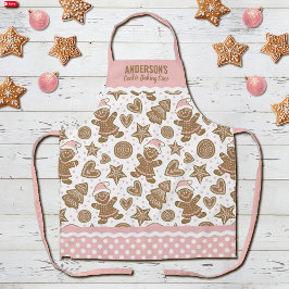 Niedlich Pink Weihnachts-Keks Backen Crew Schürze