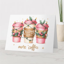 Niedlich Pink Weihnachtskarte Karte