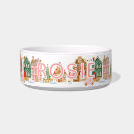 Niedlich Pink Weihnachtsstadt Hund Napf
