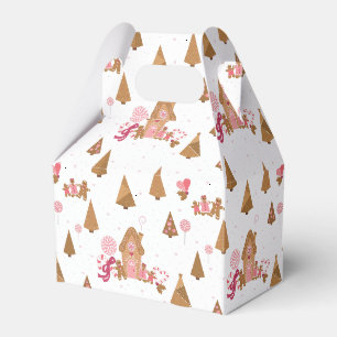 Niedlich Pink White Gingerbrot Candy Canes Gefälli Geschenkschachtel