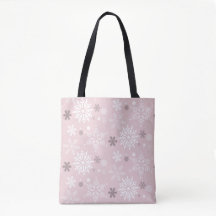 Niedlich Pink Winter Snowflake Urlaubssaison
