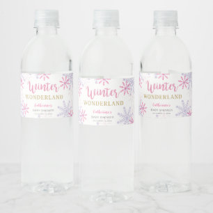 Niedlich Pink Winter Wonderland Kinderdusche Schne