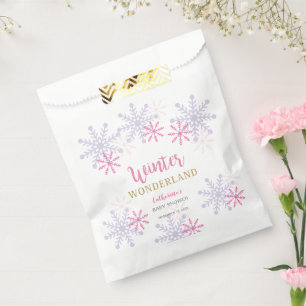 Niedlich Pink Winter Wonderland Kinderdusche Schne Geschenktütchen