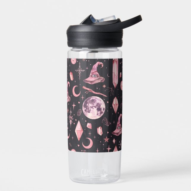 Niedlich Pink Witchy Trinkflasche (Links)