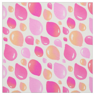 Niedlich Pink Yellow Balloon Pattern Girl Girl Kin Stoff