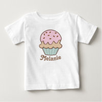 Niedlich Pink Zuckerguss Cupcake Personalisiert