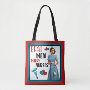 Niedlich Pinup_ Real Men Heiraten Tasche