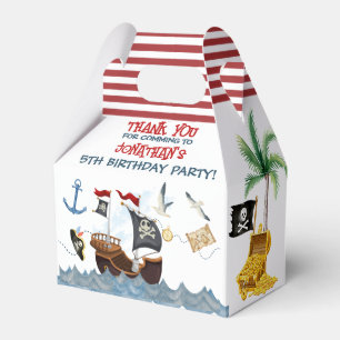 Niedlich Pirate Birthday Parchment vielen Dank Geschenkschachtel