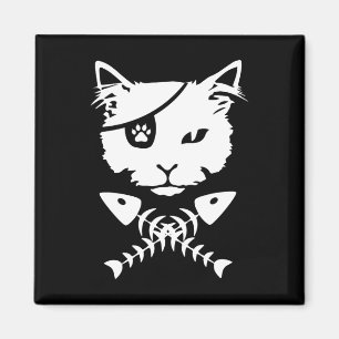 Niedlich Pirate Cat Funny Magnet