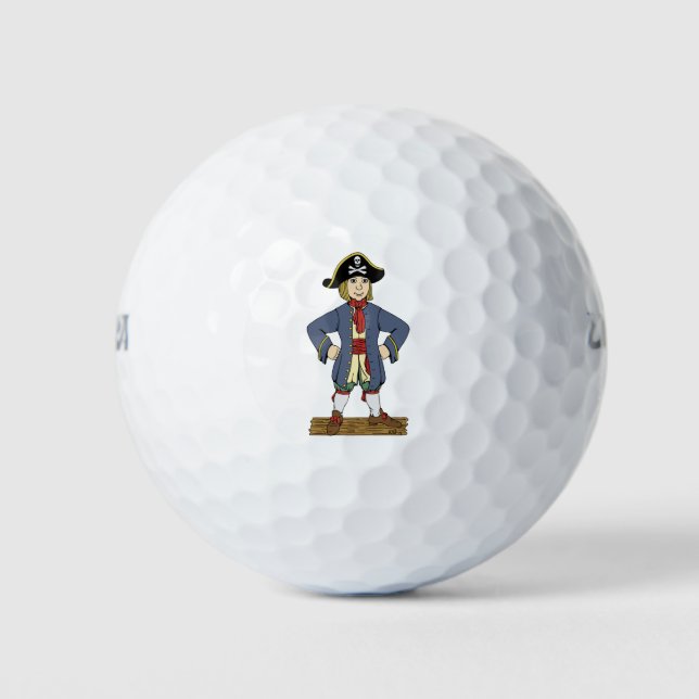 Niedlich Pirate Lad Golfball (Vorderseite)