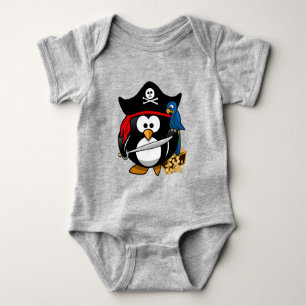 Niedlich Pirate Penguin Baby Strampler