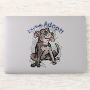 Niedlich Pit Bull Don't Shop Adoptier! Aufkleber