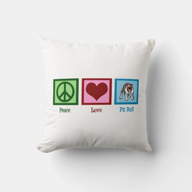 Niedlich Pit Bull Kissen (Vorderseite)