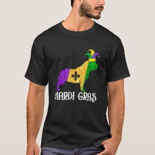 Niedlich Pitbull Dog Lover Mardi Gras Party Jester T-Shirt