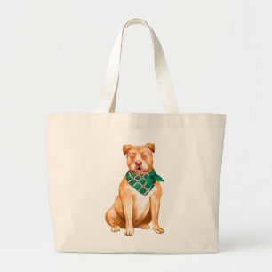 Niedlich Pitbull Gift Pittie Welpe Dog Pit Bull Jumbo Stoffbeutel