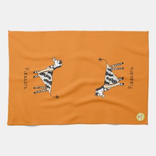 Niedlich Pizza Funny Zebra Kids Cartoon Geschirrtuch