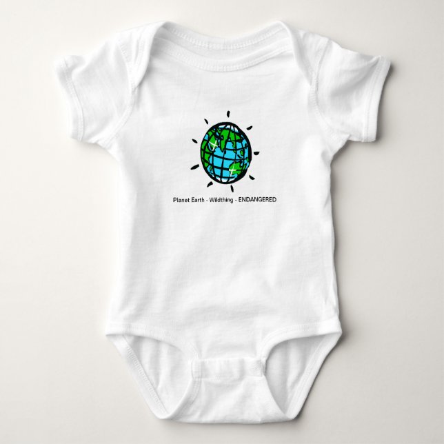 Niedlich Planet EARTH- Baby-Umweltschützer Baby Strampler (Vorderseite)