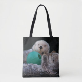 Niedlich Playful Sea Otters Tasche