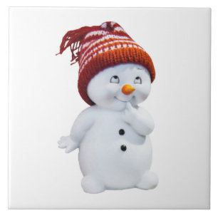 NIEDLICH PLAYFUL SNOWMAN FLIESE