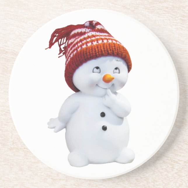 NIEDLICH PLAYFUL SNOWMAN GETRÄNKEUNTERSETZER (Vorne)
