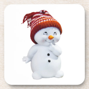NIEDLICH PLAYFUL SNOWMAN GETRÄNKEUNTERSETZER