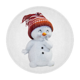NIEDLICH PLAYFUL SNOWMAN SCHNEIDEBRETT