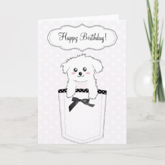 Niedlich Pocket Puppy Dog Karte