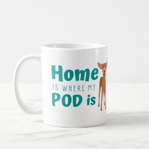 Niedlich Podenco Dog Cartoon Kaffeetasse