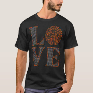 Niedlich Polka Dot Basketball Lover Player Interna T-Shirt