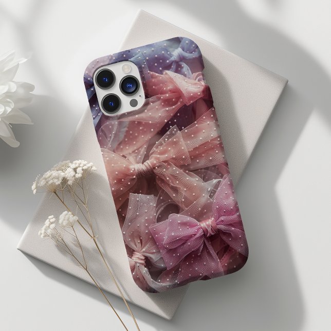 Niedlich Polka Dot Bow Whimsical Case-Mate iPhone 14 Pro Max Hülle (Von Creator hochgeladen)