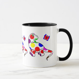 Niedlich Polka Dot Dinosaur Tasse