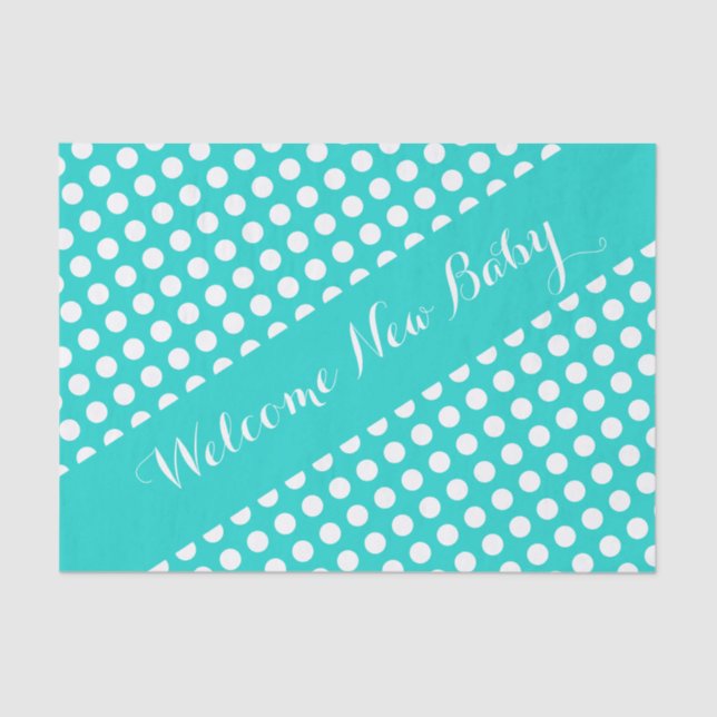 Niedlich Polka Dot Gemustert Seidenpapier (Vorderseite)