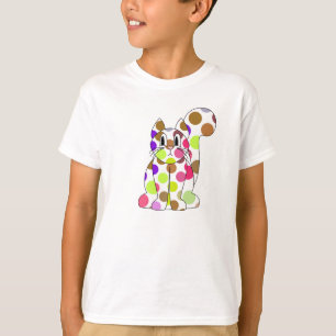 Niedlich Polka Dot Kitty Cat Shirt