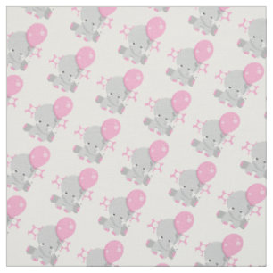 Niedlich Polka Dot Pink Elephant Girl Baby Stoff